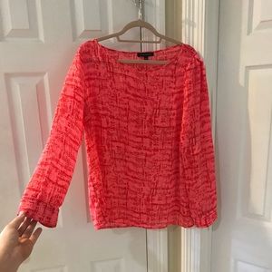 Banana republic long sleeve career top